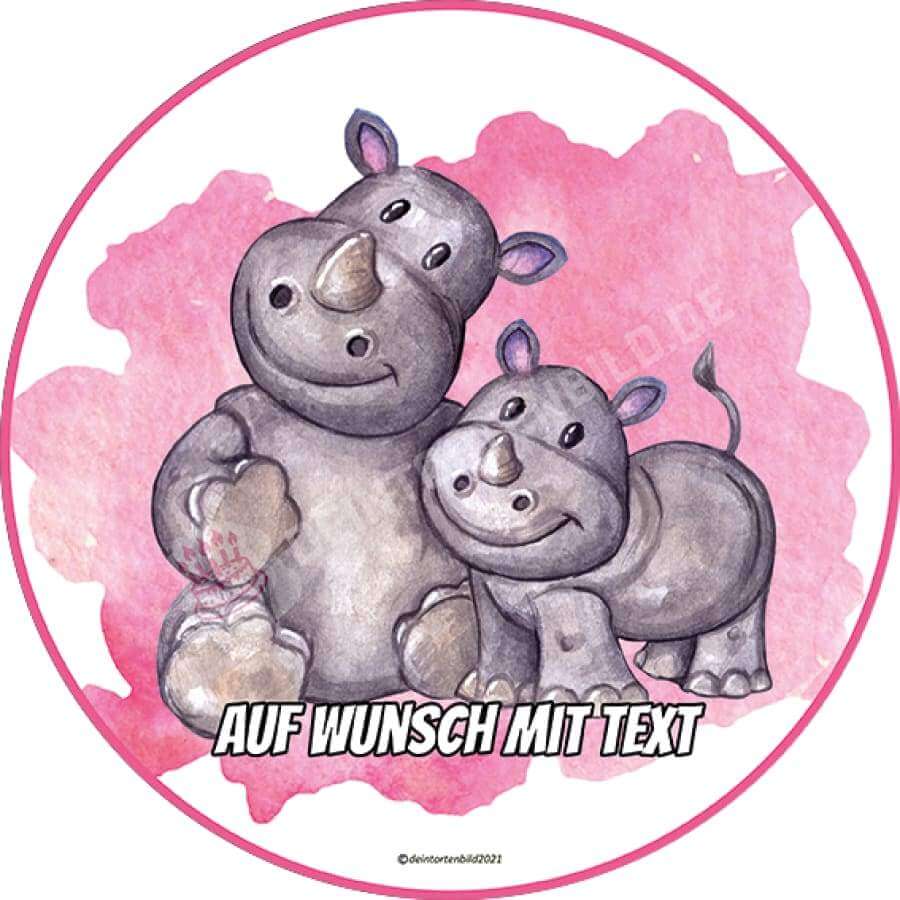 Motiv: Nashorn Baby - Hochwertige und individuelle Tortenaufleger für jeden Anlass
Tortenaufleger Nashorn Baby in 20cm Kreis
Unsere Tortenaufleger sind ein ideales Geschenk für besondere - Tortenbild - DeintortenbildNashorn Baby