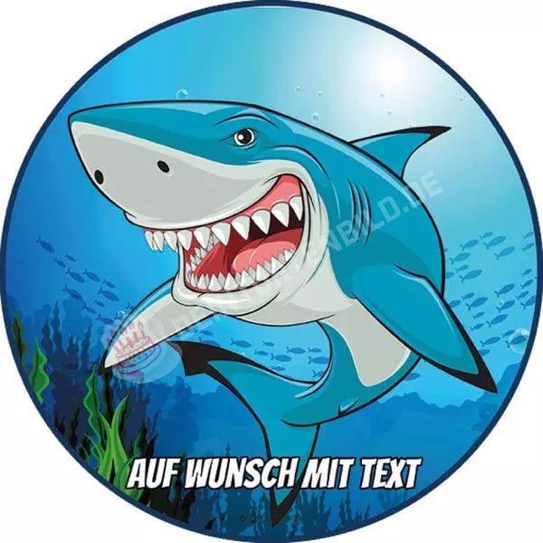 Motiv: Weißer Hai - Hochwertige und individuelle Tortenaufleger für jeden Anlass
Tortenaufleger Weißer Hai 20cm Kreis
Unsere Tortenaufleger sind ein ideales Geschenk für besondere Mens - Tortenbild - DeintortenbildMotiv