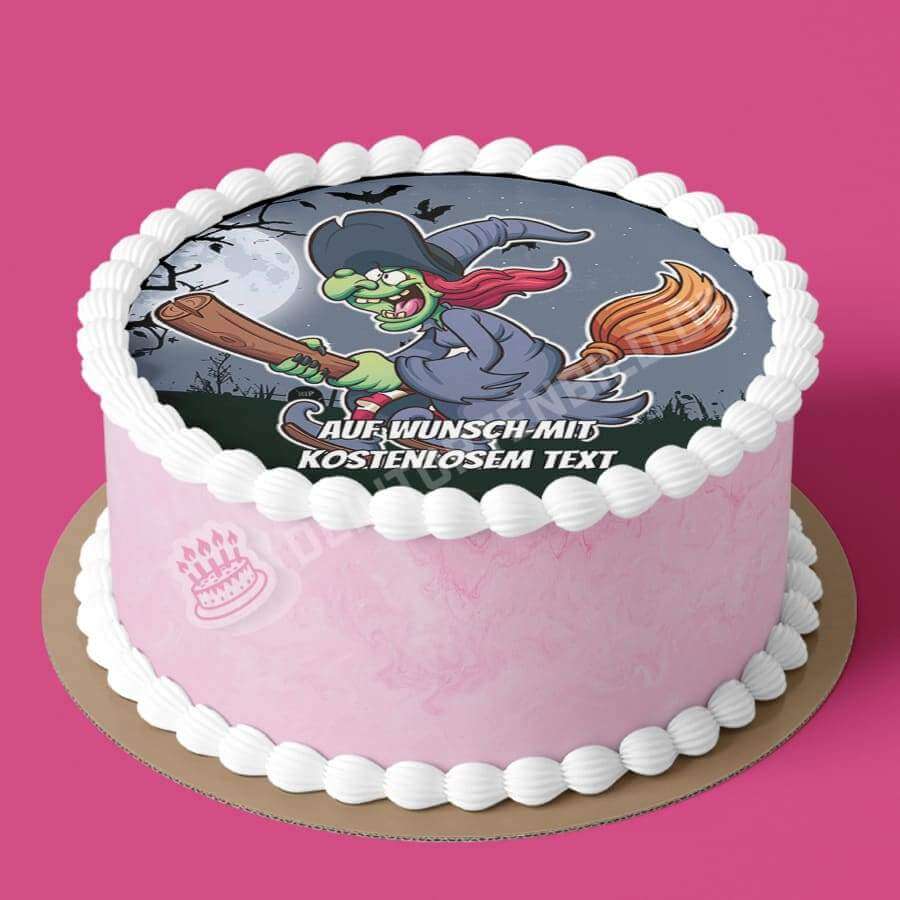 Motiv: Halloween - Cartoon Hexe - Hochwertige und individuelle Tortenaufleger für jeden Anlass
Tortenaufleger Halloween - Cartoon Hexe in 20cm Kreis
Unsere Tortenaufleger sind ein ideales Geschenk f - Tortenbild - DeintortenbildHalloween - Cartoon Hexe