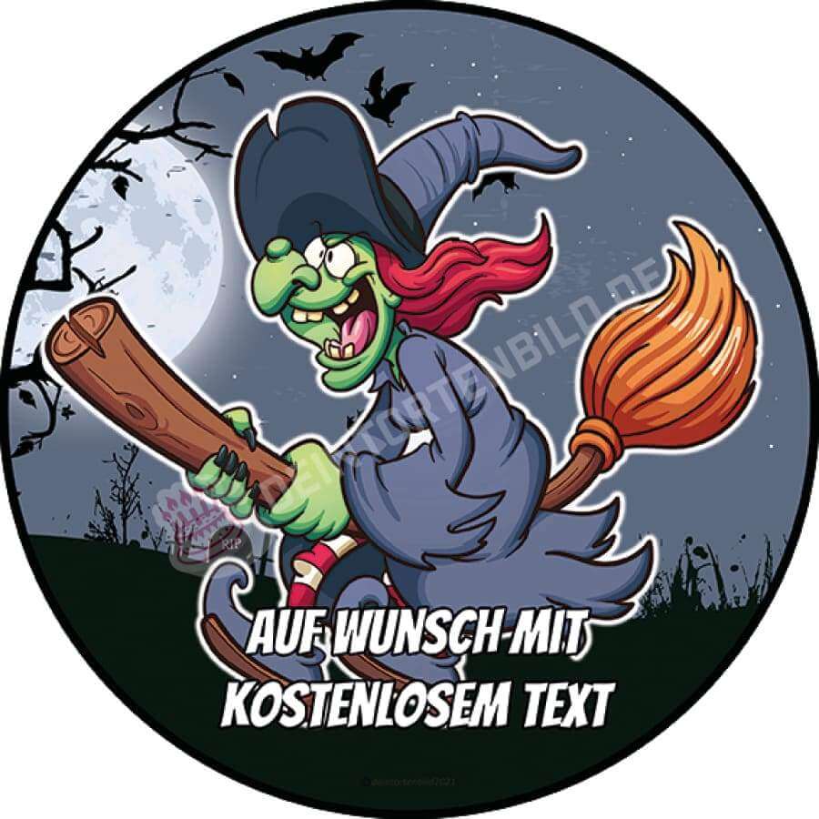 Motiv: Halloween - Cartoon Hexe - Hochwertige und individuelle Tortenaufleger für jeden Anlass
Tortenaufleger Halloween - Cartoon Hexe in 20cm Kreis
Unsere Tortenaufleger sind ein ideales Geschenk f - Tortenbild - DeintortenbildHalloween - Cartoon Hexe