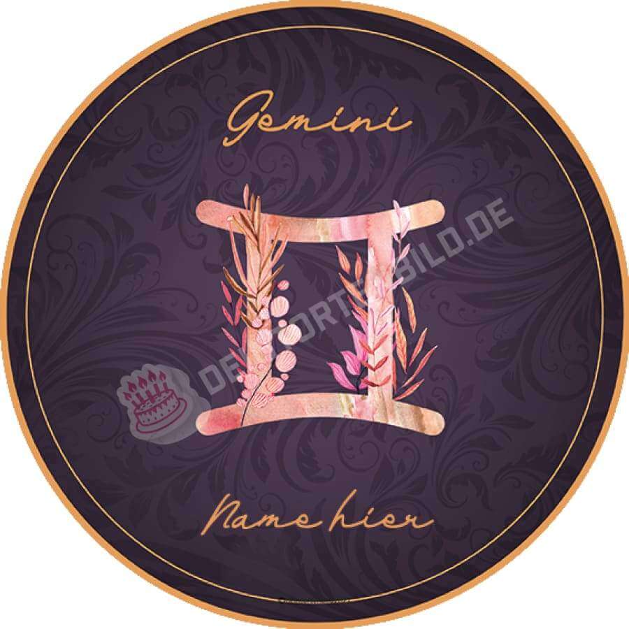 Motiv: Elegante Sternzeichen (12 Motive) von Deintortenbild – Tortenaufleger, Tortenfoto, Tortenbild, personalisiert & individuell bei Deintortenbild.de