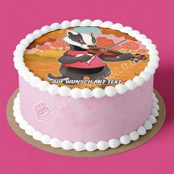 Motiv: Tierkonzert - Dachs Geige - Hochwertige und individuelle Tortenaufleger für jeden Anlass
Tortenaufleger Tierkonzert - Dachs Geige 20cm Kreis 
Unsere Tortenaufleger sind ein ideales Geschenk für - Tortenbild - DeintortenbildTierkonzert - Dachs Geige
