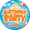 Motiv: Geburtstag - Birthday Party - Hochwertige und individuelle Tortenaufleger für jeden Anlass
Tortenaufleger Geburtstag - Birthday Party 20cm Kreis 
Unsere Tortenaufleger sind ein ideales Geschenk f - Tortenbild - DeintortenbildGeburtstag - Birthday Party