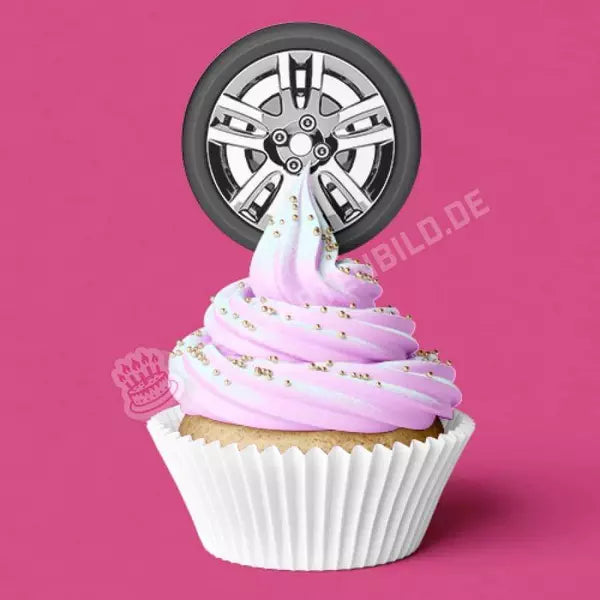 Muffinaufleger: Auto Reifen - Hochwertige und individuelle Muffinaufleger für jeden Anlass
Muffinaufleger Auto Reifen in 4-5cm Kreis
Unsere Muffinaufleger sind ein ideales Geschenk für besondere  - Muffinaufleger - DeintortenbildAuto Reifen