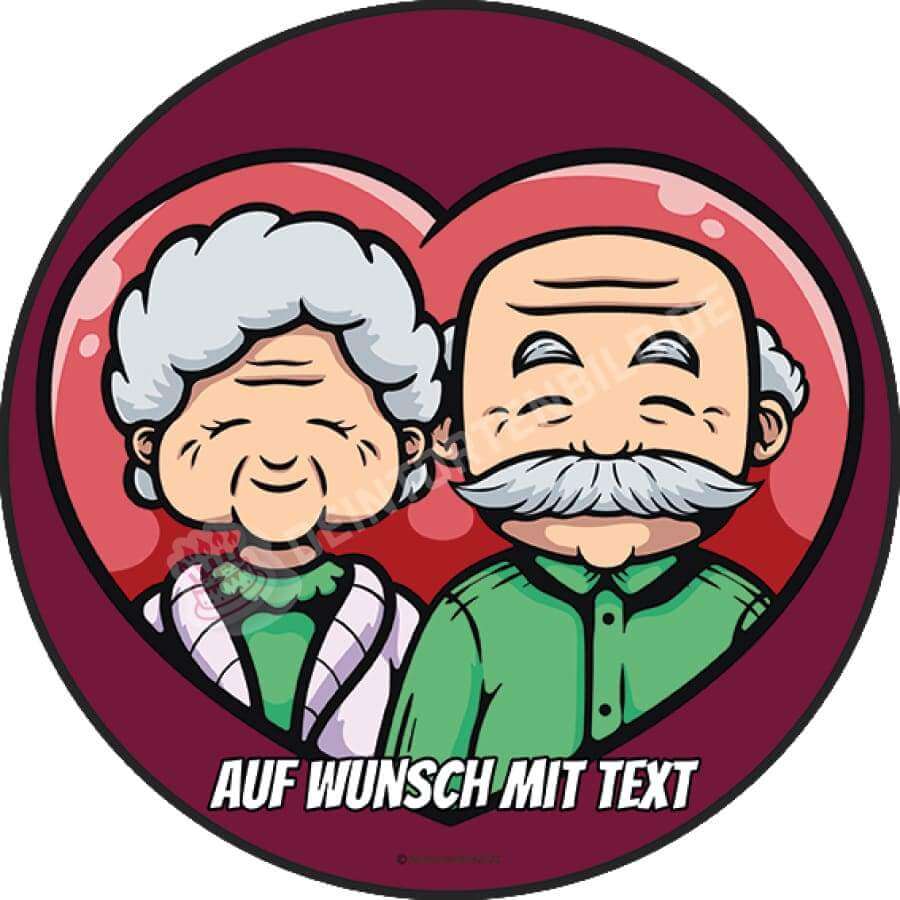 Motiv: Großeltern Liebe - Deintortenbild.de Tortenaufleger aus Esspapier: Oblatenpapier / Dunkelrot, Oblatenpapier / Hellblau, Zuckerpapier / Dunkelrot, Zuckerpapier / Hellblau, Fondantpapier / Dunkelrot, Fondantpapier / Hellblau