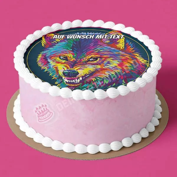 Motiv: Wolf Aggressiv Bunt - Hochwertige und individuelle Tortenaufleger für jeden Anlass
Tortenaufleger Wolf Aggressiv Bunt in 20cm Kreis
Unsere Tortenaufleger sind ein ideales Geschenk für bes - Tortenbild - DeintortenbildWolf Aggressiv Bunt